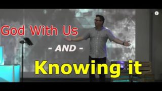 God with us and not knowing it